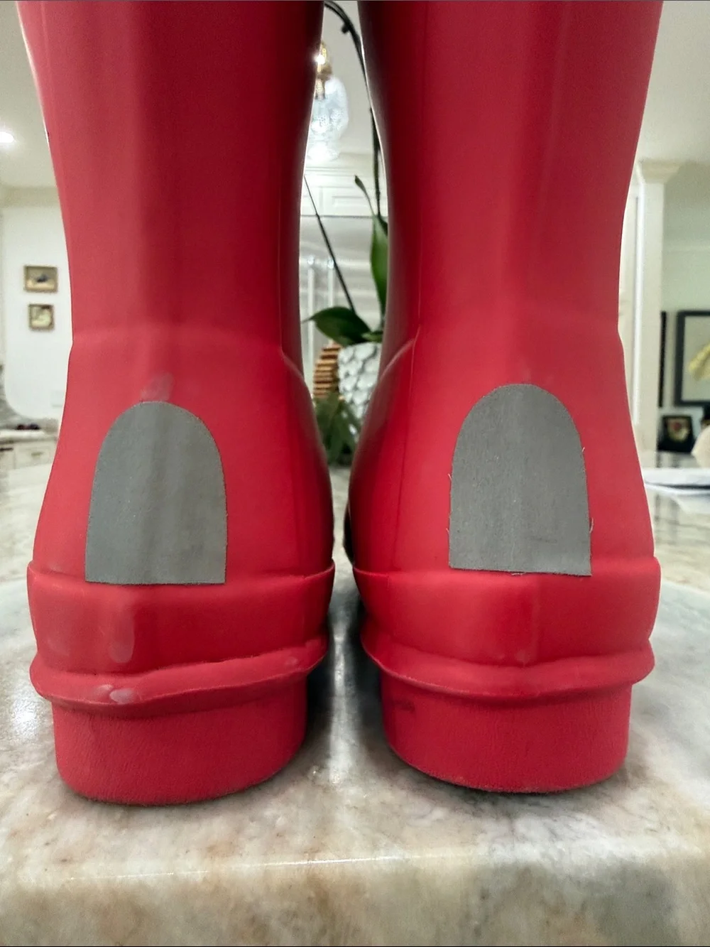 Hunter red Tall Rubber Rain Boots sz 5 kids
